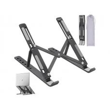 Aluminiowa podstawka pod laptop tablet czarna