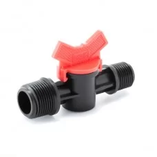 Кран шаровый Presto-PS с наружной резьбой 1/2 и 3/4 дюйма MM-011234