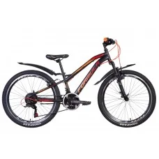 Велосипед 24" Formula FOREST AM 2021 черно-оранжевый OPS-FR-24-268