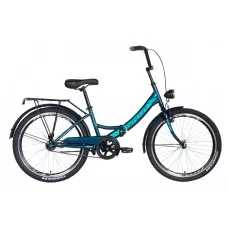 Велосипед 24" Formula SMART с фонарём 2021 (малахитовый) OPS-FR-24-248