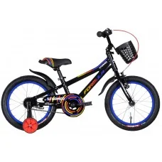 Велосипед 16" Formula STORMER 2022 (черный с красным и желтым) OPS-FRK-16-195