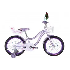 Велосипед ST 18" Formula ALICIA с багажником для кукол, с крылом St, с корзиной Pl 2022 (малиновый) OPS-FRK-18-106