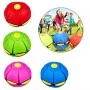 Летающий складной мяч игровой фрисби трансформер с LED подсветкой Phlat Ball плоский НЛО