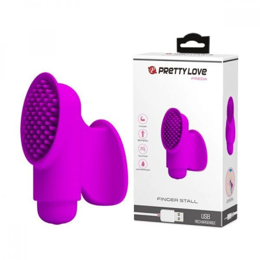 Клиторальный стимулятор на палец Freda, Purple 30668 LYBAILE