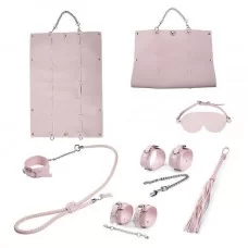 Набор для БДСМ игр BDSM-NEW PVC Bondage Set, Pink 281325