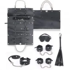 Набор для БДСМ игр BDSM-NEW PVC Bondage Set, Black 281326