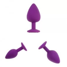 Набор анальных пробок "3 всегда лучше", Purple Silicone 281505