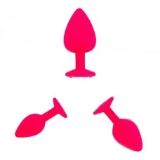 Набор анальных пробок "3 всегда лучше", Pink Silicone 281506
