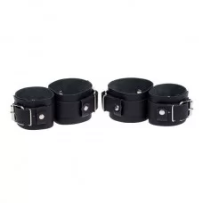 Фиксатор для запястий и лодыжек Fixation Me Ankle, Smooth Black 280361