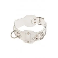 Ошейник VIP Leather Collar, White 280171