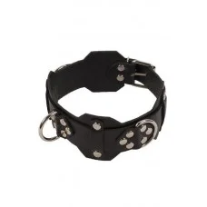 Ошейник VIP Leather Collar, Black 280169
