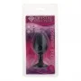Анальная пробка, Black Silicone Ruby, M 280235 CRYSTAL