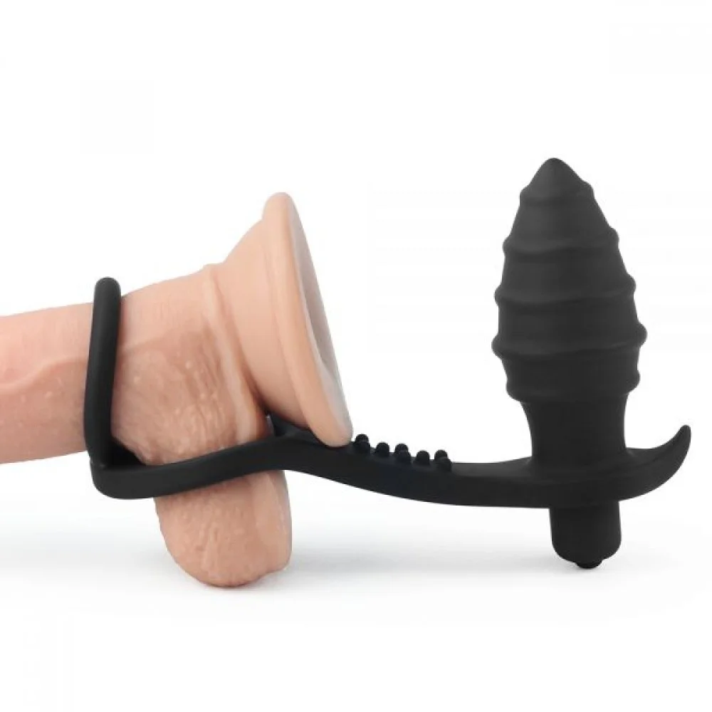 Насадка с вибрацией и анальным стимулятором Combo Vibrating 310203 LOVETOY